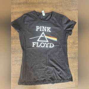 Pink Floyd Women's Black Short Sleeve Tee